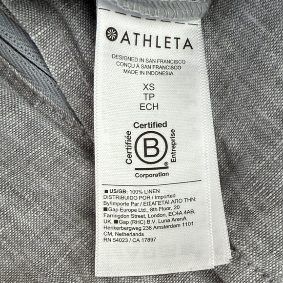 Athleta Light Gray Linen Pants - Picture 4 of 11